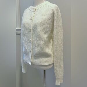 Cream Button Up Cardigan Universal Thread Large